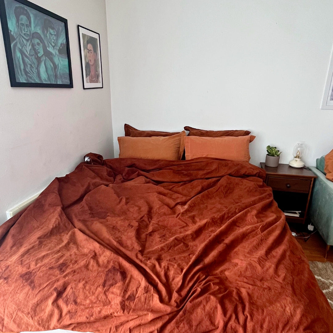 Rippled Rust Sheet Set