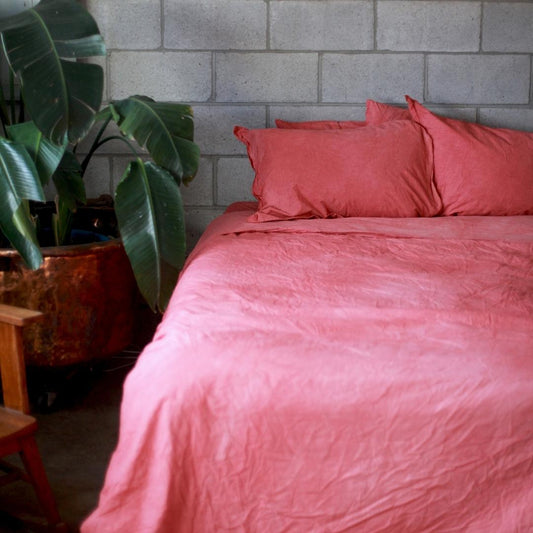 Rose Madder Sheet Set