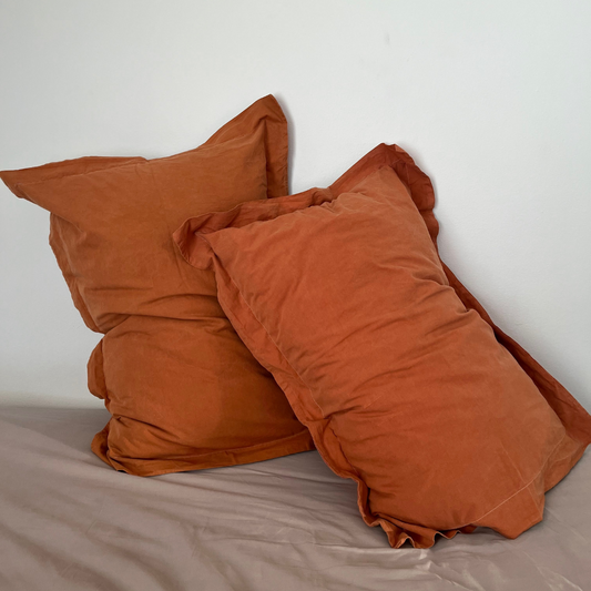Terracotta Pillowcases (2-Pack)