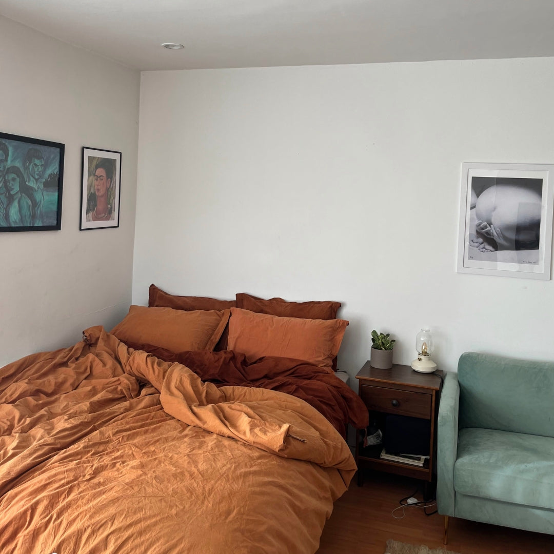 Terracotta Fitted Sheet Set