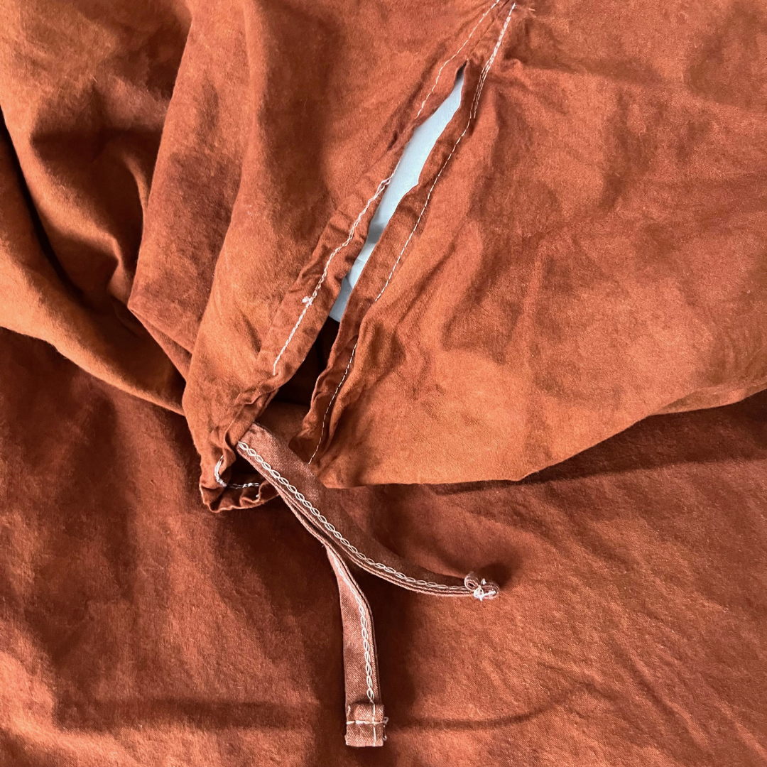 Rippled Rust Duvet Set