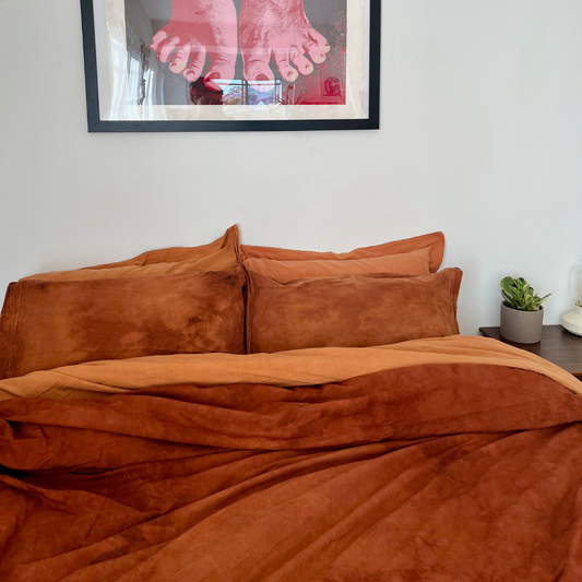 Rippled Rust Sheet Set